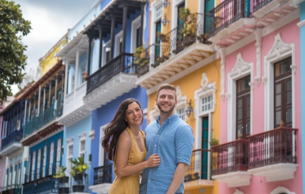 Cartagena is a city in Colombia that borders the sea. It's known for its old, beautiful buildings and colorful streets.