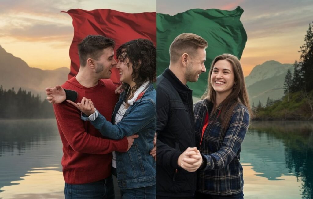 What are green flags in a relationship?